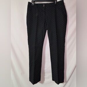 Apt. 9 Women’s Black Pants with White Micro Dot Pattern